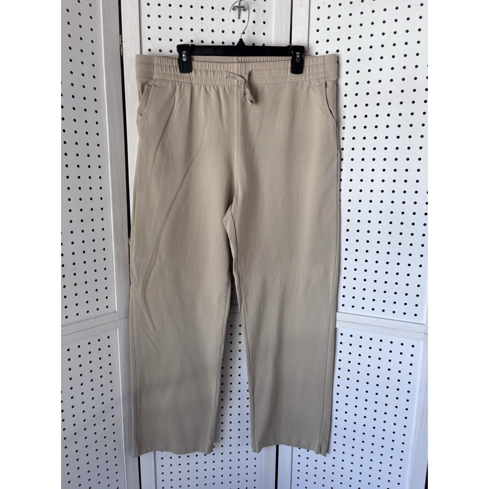 Willit Pull On Drawstring Lounge Sweatpants Adult XL? Beige Mens Womens